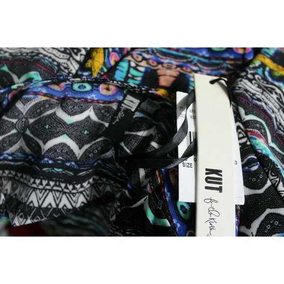 Kut from the Kloth Womens Multicolor Royal Tribal Surplice Romper L NWT - Picture 5 of 5